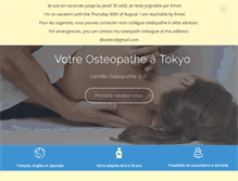 Tablet Screenshot of osteopathetokyo.com